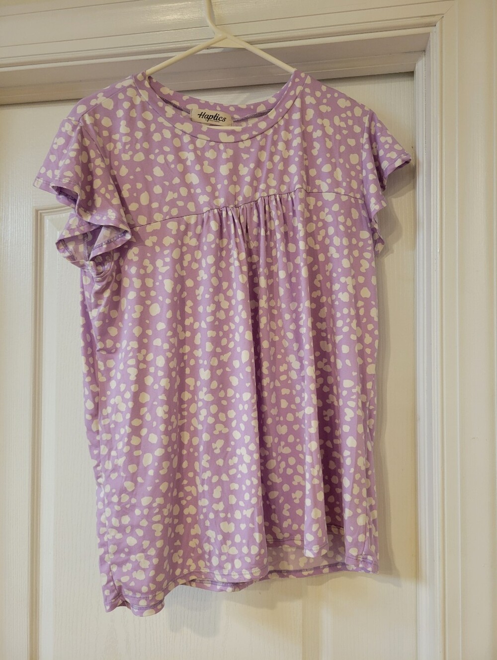 Haptics Short Sleeve Flowy Blouse Womens Large Used